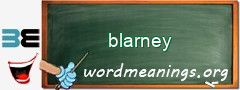 WordMeaning blackboard for blarney